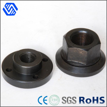 Hex Head Flange Nut Black Anodised Titanium Weld Nut